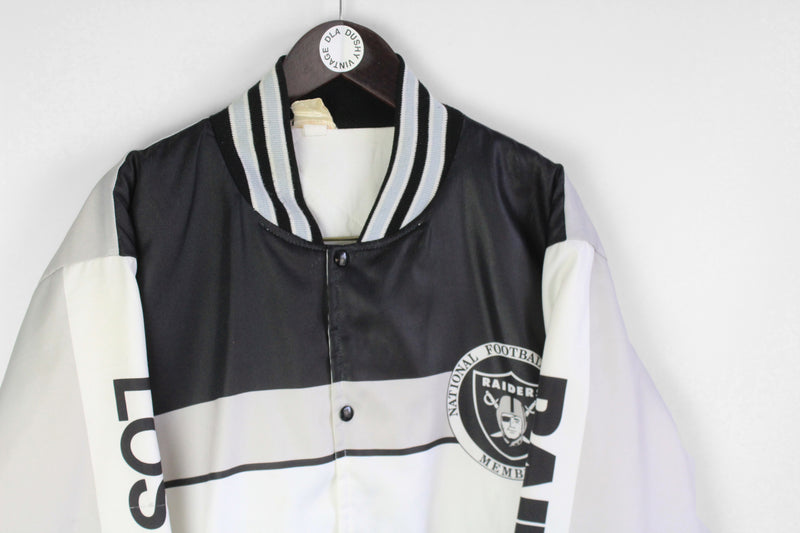 Los Angeles Raiders satin jacket - M - VintageSportsGear