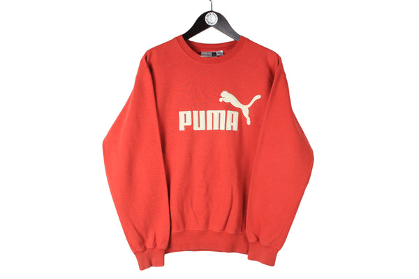 Vintage Puma Sweatshirt Medium crewneck 90's sport style big logo jumper