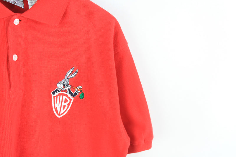 Vintage Bugs Bunny Warner Bros Polo T-Shirt Large / XLarge