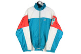 Vintage Nike International Track Jacket Medium blue small logo 90s retro sport windbreaker