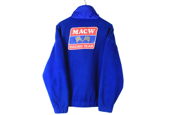 Vintage MACW Racing Team Sparco Fleece Full Zip Large
