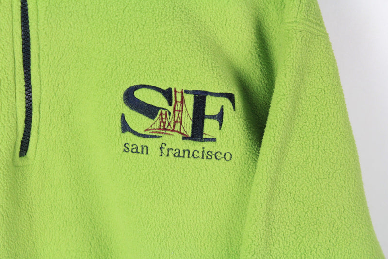 Vintage San Francisco Fleece 1/4 Zip Women's Large