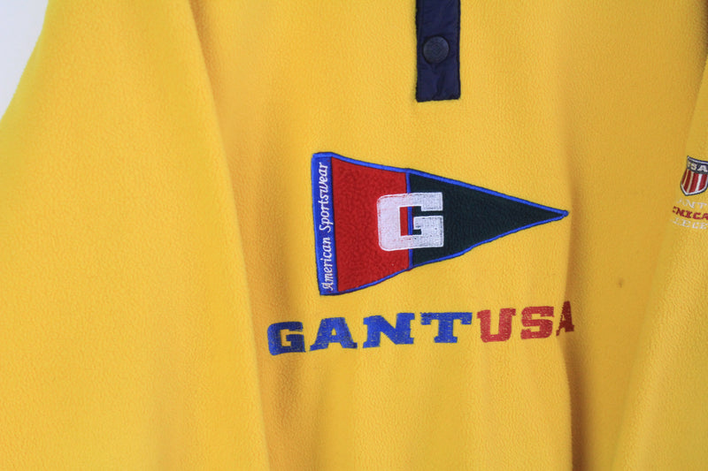 Vintage Gant Fleece Snap Buttons Medium / Large