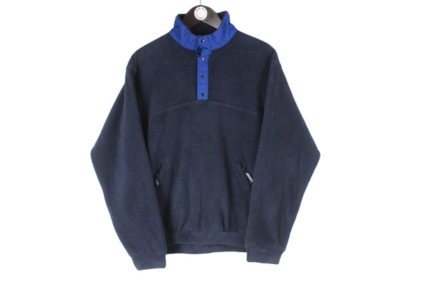 Vintage Musto Fleece Medium navy blue 90s retro sport style sweater jumper
