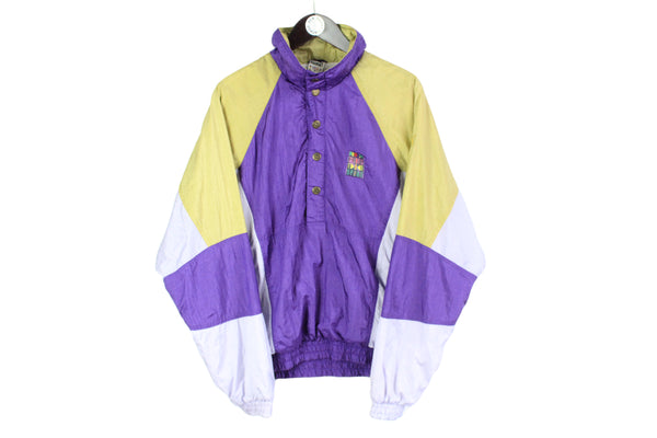 vintage PUMA anorak jacket SIZE M mens authentic purple gray rare retro rave hipster 90s 80s unisex track tracksuit streetwear clothing wear