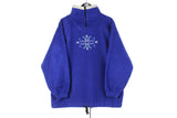 Vintage Fleece 1/4 Zip winter retro clothing 90's style ski mountain snowboard sport