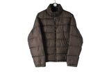 Vintage Alberto Aspesi Puffer Jacket Medium brown 90s down jacket authentic luxury style