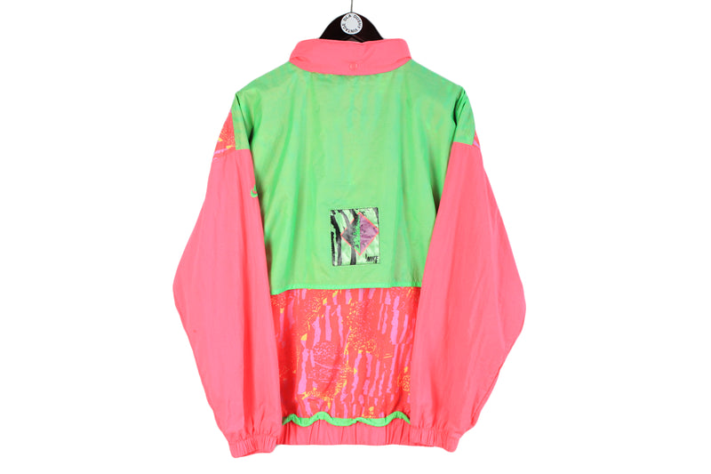 Vintage Nike Hooded Track Jacket Medium
