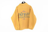 Vintage Chiemsee Fleece Large yellow big logo 90's ski sweater winter jumper