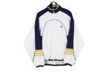 Vintage Adidas Track Jacket XLarge white 90s full zip windbreaker