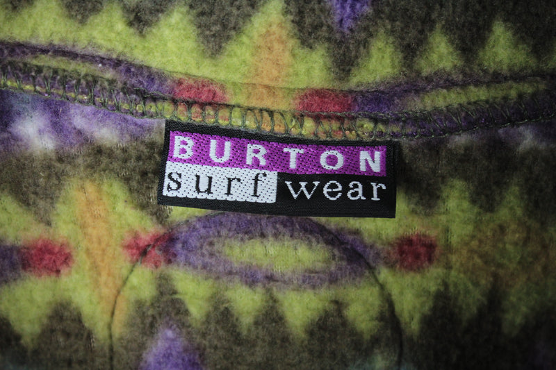Vintage Burton Fleece 1/4 Zip XLarge