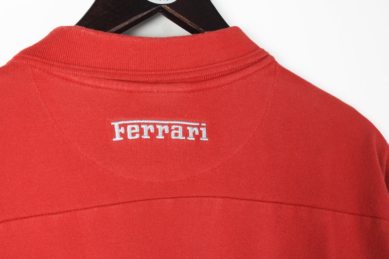 Vintage Ferrari Barrichello Polo T-Shirt XLarge