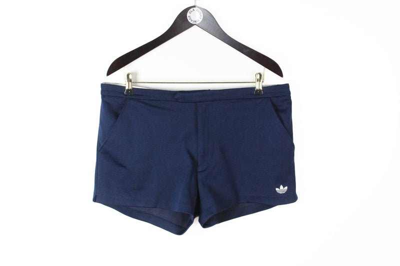 Vintage Adidas Shorts XLarge blue 90's tennis 