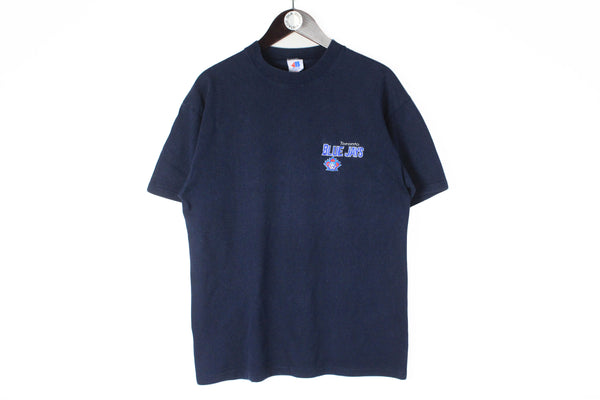 Vintage Blue Jays Toronto T-Shirt Medium size men's short sleeve cotton tee sport top athletic wear rare retro 90's outfit