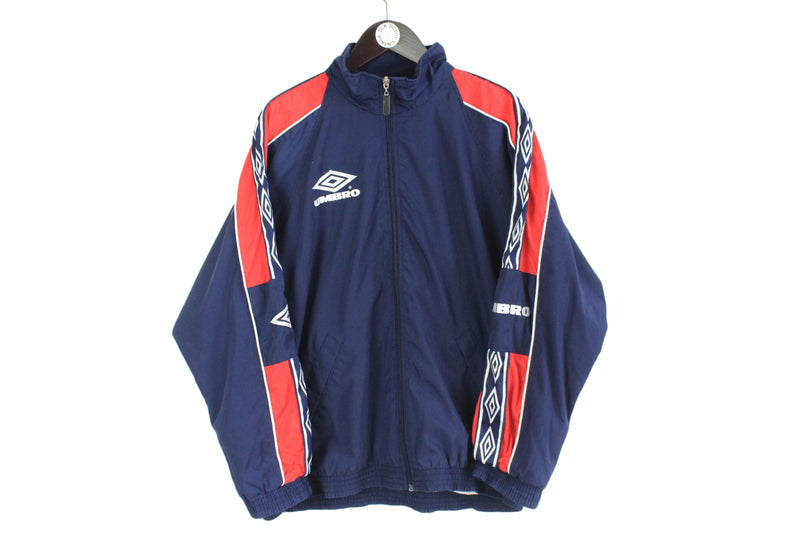 Vintage 90s UMBRO Jacket Full Zip Size L/ Antique UMBRO Sports Jacket/  Authentic UMBRO Coat/ Retro Windbreaker Coat/ Vintage Clothing Men -   Canada