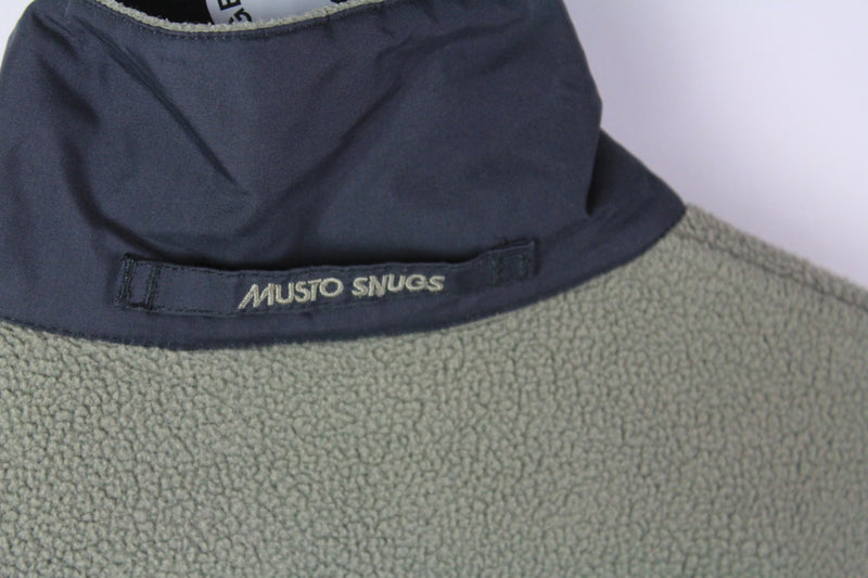 Vintage Musto Fleece Snap Buttons Large