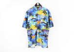 Vintage Angelo Litrico Hawaii Shirt XLarge multicolor 90s half sleeve summer vibe t-shirt