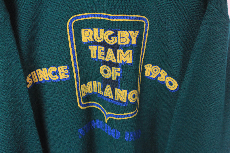 Vintage Rugby Team Of Milano Sweater Small / Medium