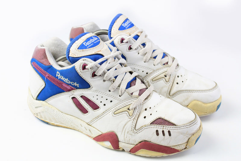 Vintage Reebok Sneakers US 9.5 white classic cross training 90s retro trainers
