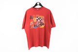 Vintage Ralph Schumacher 1999 T-Shirt Medium / Large red racing 90's Formula 1 F1 cotton tee