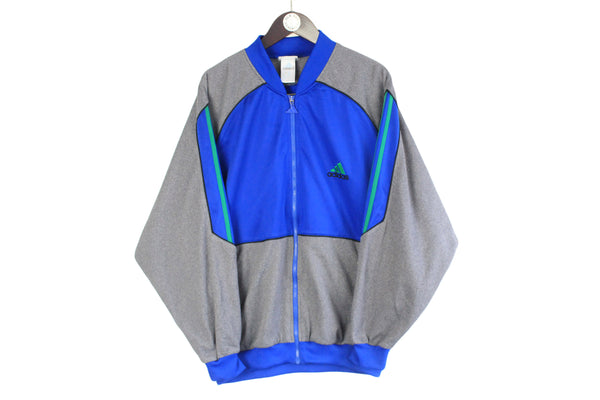 Vintage Adidas Track Jacket XLarge size full zip sport athletic wear multicolor clothing 90's style brand streetwear