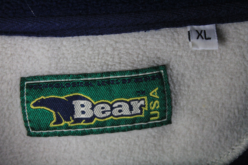 Vintage Bear USA Fleece 1/4 Zip XLarge