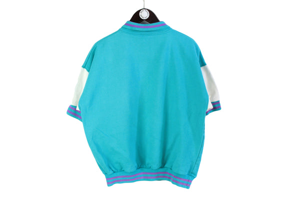 Vintage Nike Sweatshirt Collared Short Sleeve Medium