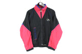 vintage PUMA men's track jacket Size S authentic black pink rare retro rave hipster 90's 80's unisex bomber tracksuit streetwear clothing