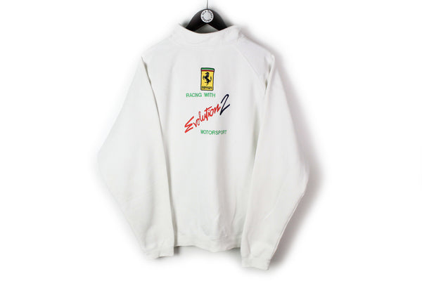 Vintage Ferrari Sweatshirt Half Zip Large / XLarge