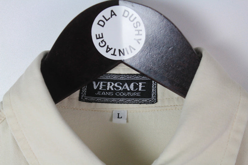 Vintage Versace Denim Shirt Large