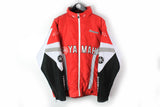 Vintage Yamaha Jacket Large  red big logo 90s sport racing coat retro style
