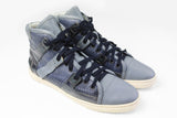 Lanvin High Top Sneakers EUR 40 blue authentic classic made in Italy casual luxury shoes