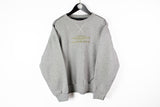 Vintage Umbro Sweatshirt Medium gray big logo 90s sport jumper