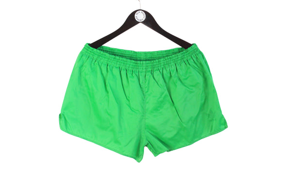 Vintage Adidas Shorts XLarge green 90's 