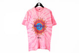 Vintage Hard Rock Cafe Tokyo Tie Dye T-Shirt Large / XLarge  pink big logo fruit of the loom 80's made in USA