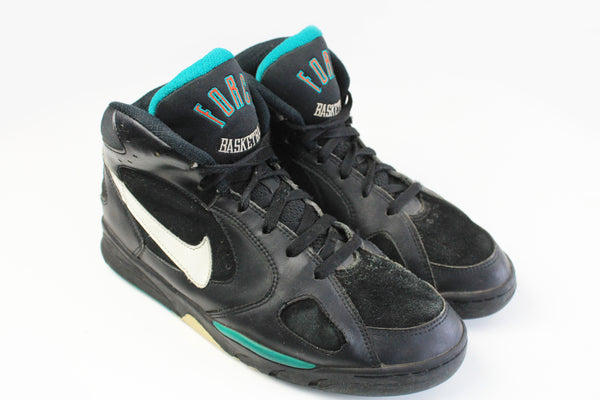 Vintage Nike Extreme Force 3/4 II Flight Basketball Sneakers US 10 black 90s basketball retro shoes authentic trainers