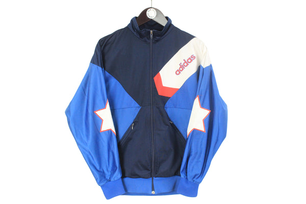 vintage ADIDAS ORIGINALS mens track jacket Size M authentic blue rare retro rave hipster 90s 80s unisex suit streetwear clothing athletic
