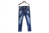 Dsquared2 Jeans streetwear blue denim pants luxury street style