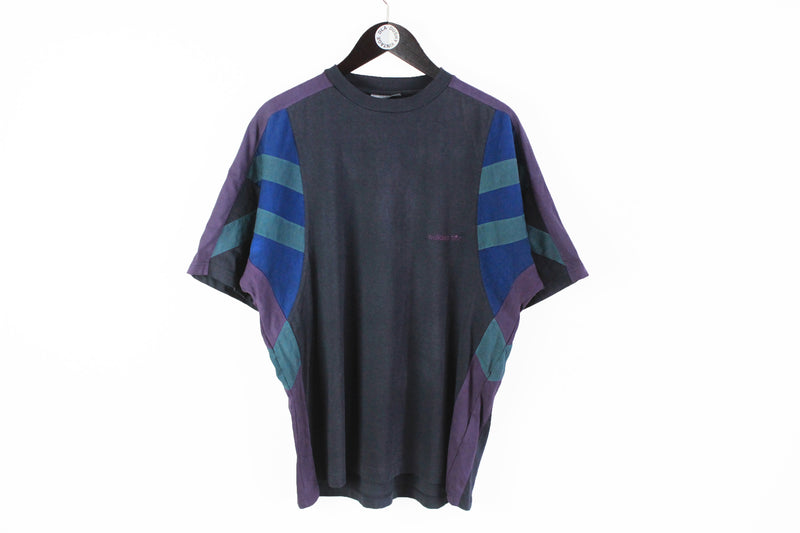Vintage Adidas T-Shirt Women's Medium purple 90's cotton sportswear retro style tee