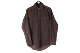 Vintage Polo by Ralph Lauren Corduroy Shirt Medium brown 90s retro authentic casual USA button shirt