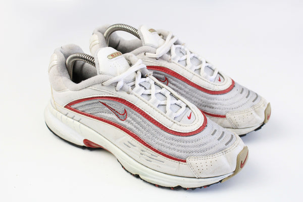 Vintage Nike Sneakers Women's US 8.5 white red 90s retro trainers air max shoes