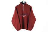 Vintage Ralph Sport Fleece 1/4 Zip Large bootleg ralph lauren polo sport 90s sportswear sweater