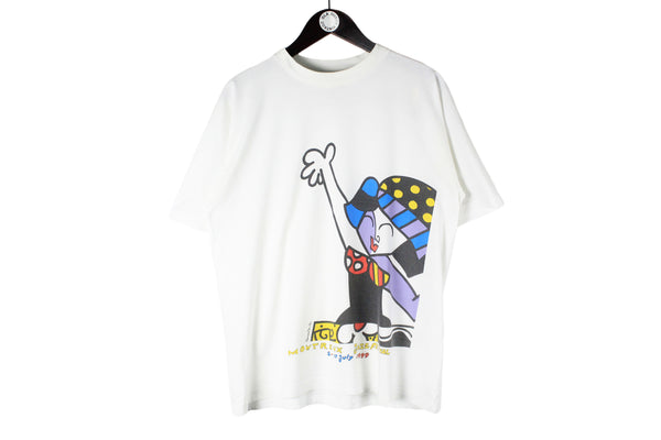 Vintage Montreux Jazz Festival 1999 T-Shirt Medium white music merch 90s retro cotton oversize shirt