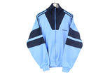 vintage ADIDAS ORIGINALS Track Jacket Size M authentic blue retro hipster 90s 80s classic rave athletic sport suit Germany style techno wear