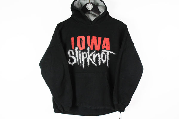 Vintage Slipknot Iowa Hoodie XSmall alternative rock black big logo core