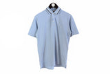  Vintage Yves Saint Laurent Polo T-Shirt Small / Medium blue cotton 90's tee