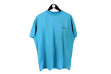 Vintage Adidas T-Shirt Large blue small logo basic tee 90's sport style