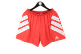 Vintage Adidas Equipment Shorts Large / XLarge red white big logo sport wear 90's