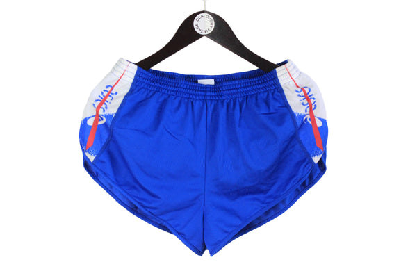 Vintage Asics Shorts Large running sport style marathon 90s Japan brand above the knee