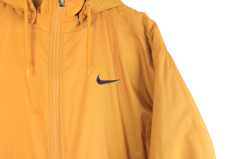 Nike Mesh Lined 90s Windbreaker Jacket Yellow